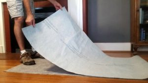 csp how to properly fold floor protection